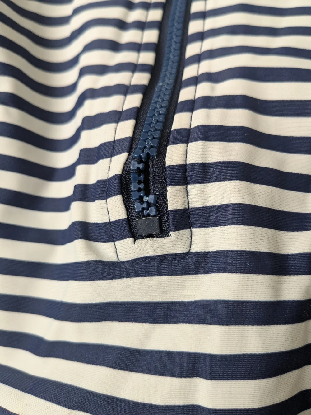Girls Navy and White Striped Swim Dress 7-8